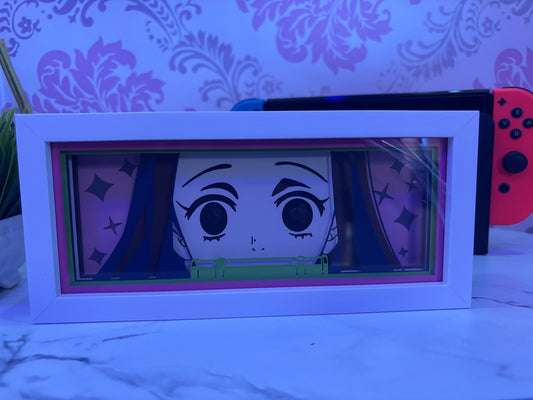 Anime Naruto Girl Paper Crafted LED Lamp