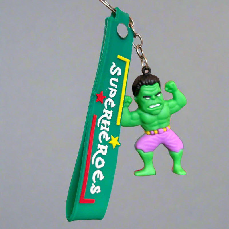 Hulk Keychain with Strap - PVC Rubber Design - Project M Shop