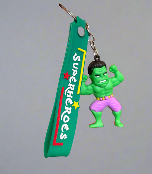 Hulk Keychain with Strap - PVC Rubber Design - Project M Shop