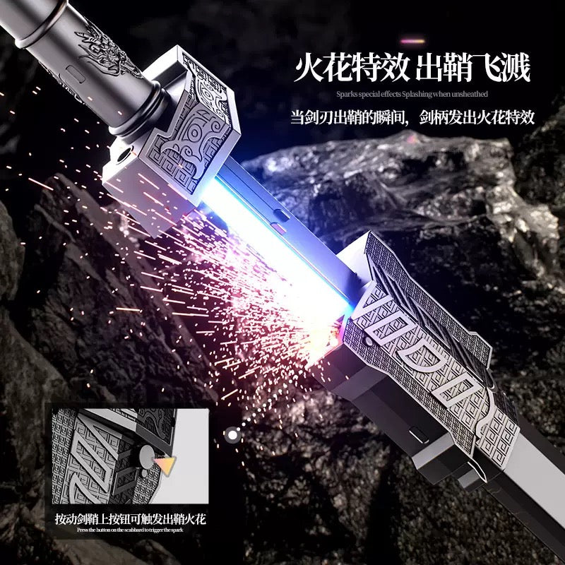 Color Changing LED Sparkling Knight Sword With Mist Spray - For 3+ year Age - Project M Shop