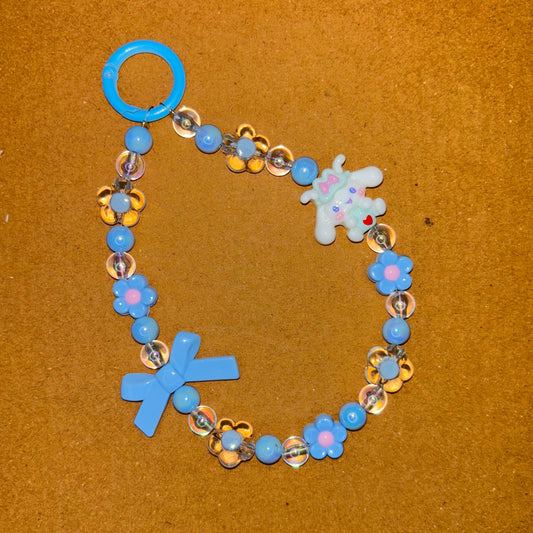 Blue Pochaccoo Beads Phone/Bag Charm