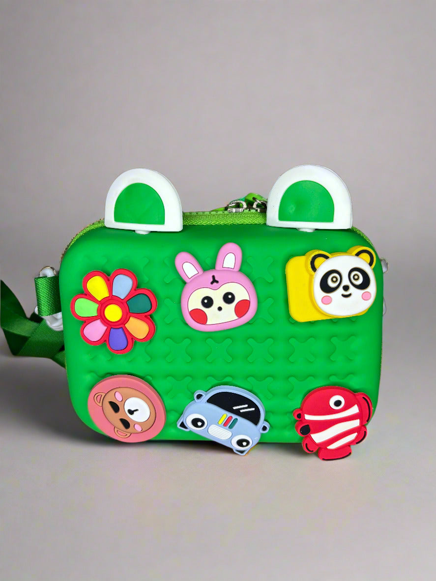 Cartoon Charm Sling Bag for Teens – Trendy Everyday Bag