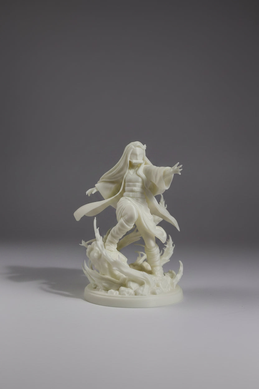 Nezuko kamado DIY White Color Figure - Paint by yourself