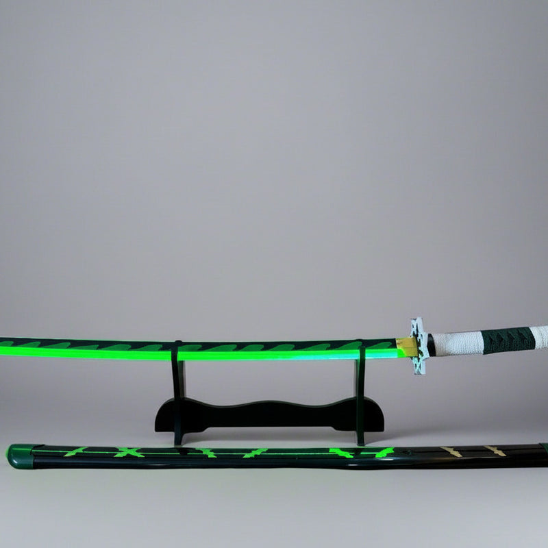 Shinazugawa Sanemi LED Katana - Glowing Sword of the Wind Hashira from Demon Slayer - Project M Shop