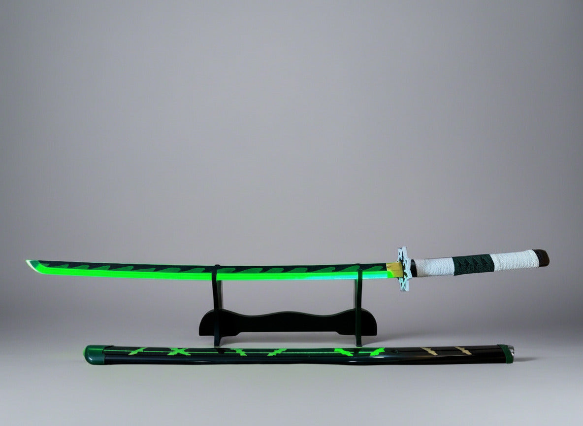 Shinazugawa Sanemi LED Katana - Glowing Sword of the Wind Hashira from Demon Slayer - Project M Shop