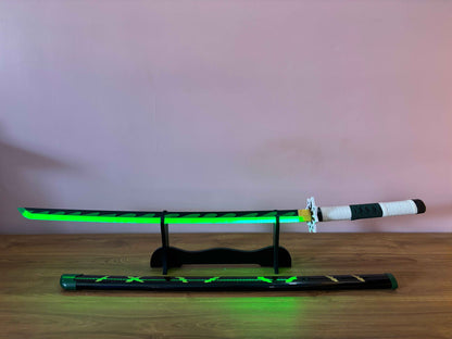 Shinazugawa Sanemi LED Katana - Glowing Sword of the Wind Hashira from Demon Slayer - Project M Shop