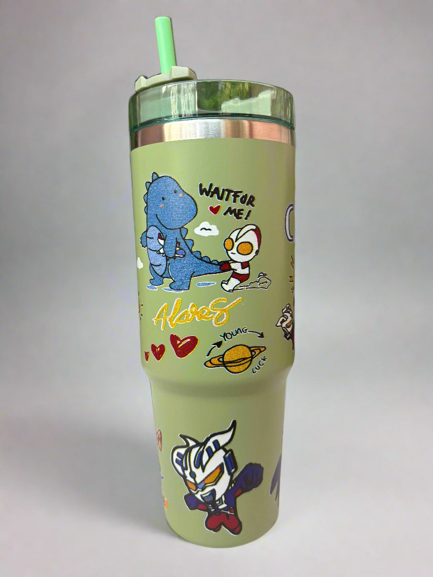 Animal Printed Tumbler 900ml – Bold Wildlife Design Drinkware