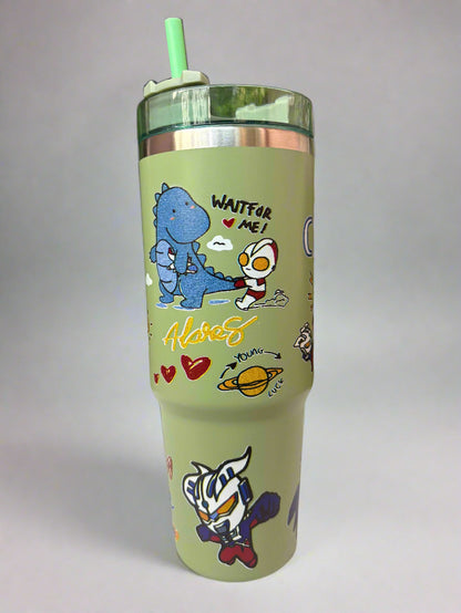Animal Printed Tumbler - 900 ML Stainless Steel Design - Project M Shop