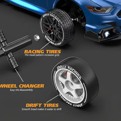 GTR 1:24 Stunt Racing Drift 20km/h High Speed Remote Control RC Car With Extra Tires - Project M Shop