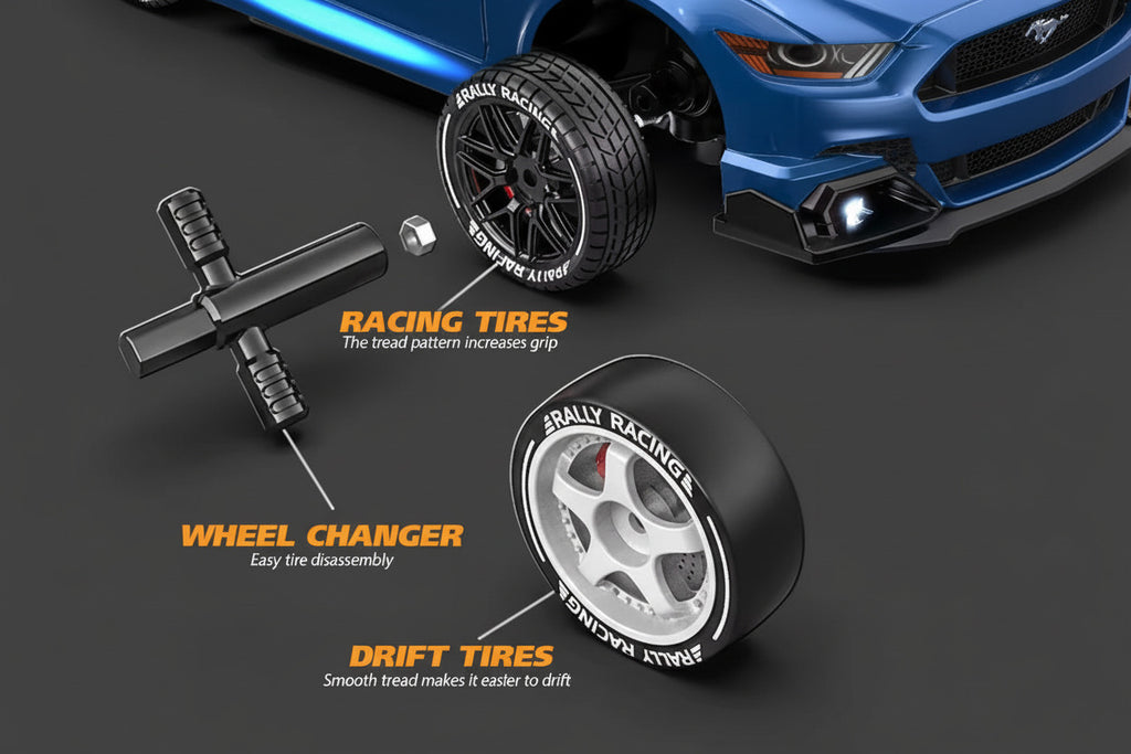 GTR 1:24 Stunt Racing Drift 20km/h High Speed Remote Control RC Car With Extra Tires - Project M Shop