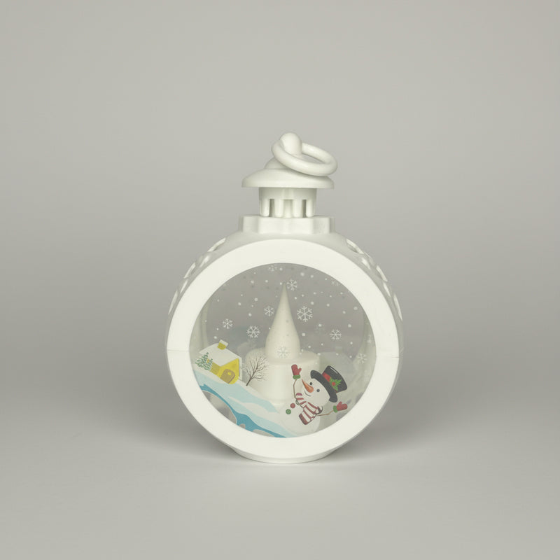 Snow-man Round Lantern LED Light For Decoration - For Indoor Use - Project M Shop
