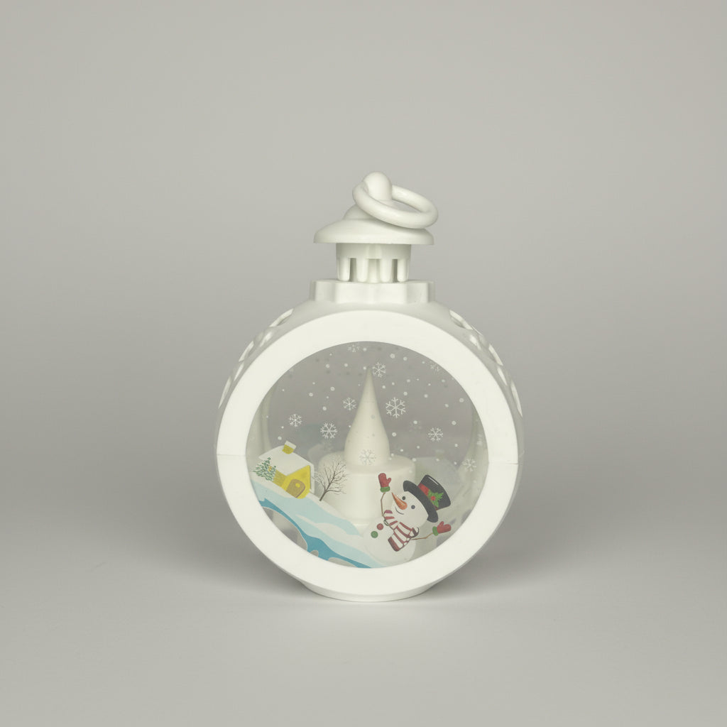 Snow-man Round Lantern LED Light For Decoration - For Indoor Use - Project M Shop