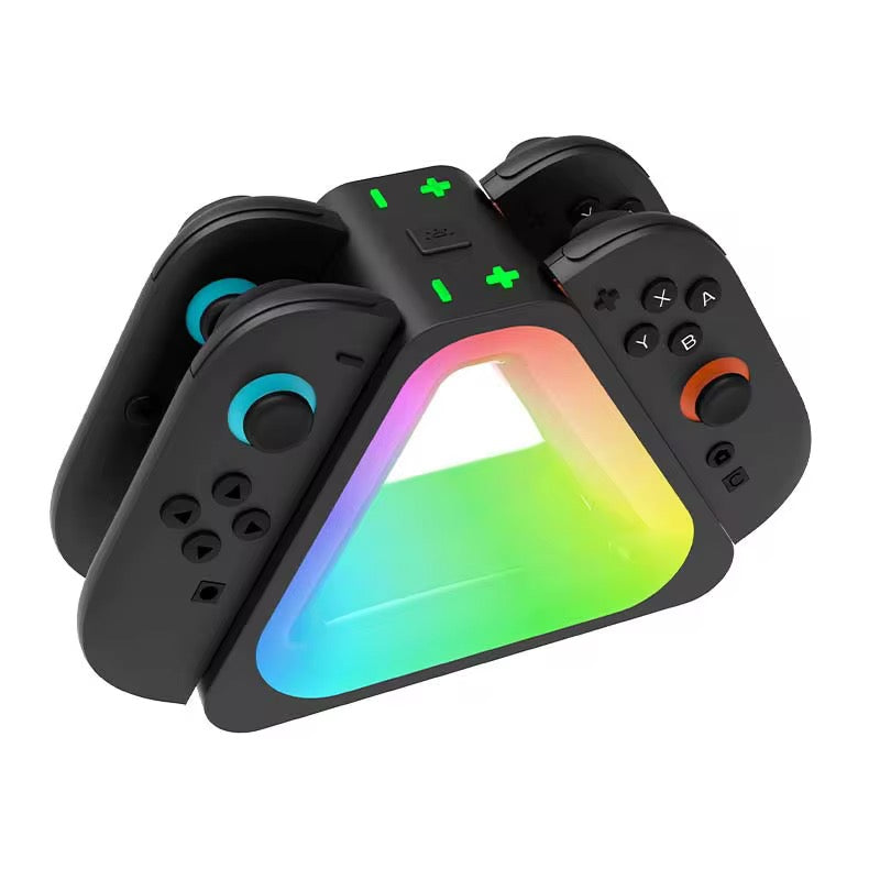 Nintendo Switch 2 Joycon 4 in 1 Charging Docking Station With RGB Light - Project M Shop