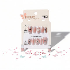 Gemstone & Flower Charms Press-On Nails - Size S - Project M Shop