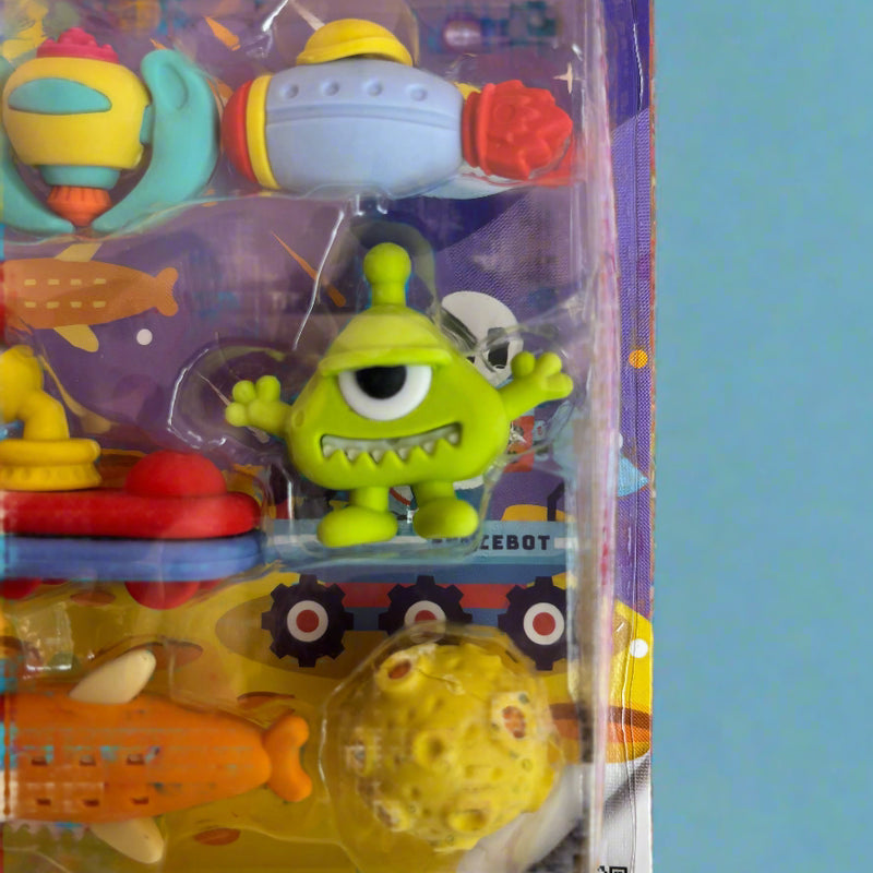 Space Theme Eraser Set For Kids - 6 Pieces - Project M Shop
