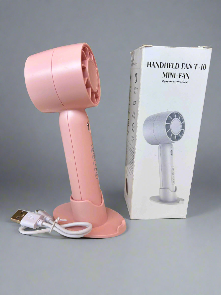 Handheld Portable Fan – 3-Speed Rechargeable Mini Fan