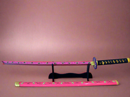 Demon Slayer Katana Replica - Kokushibo LED Samurai Sword Collectible for Fans - Project M Shop