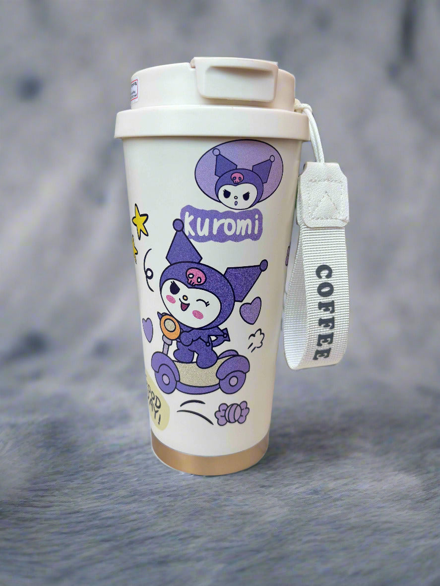Kuromi Insulated Mug 600ml – On-the-Go Drinkware