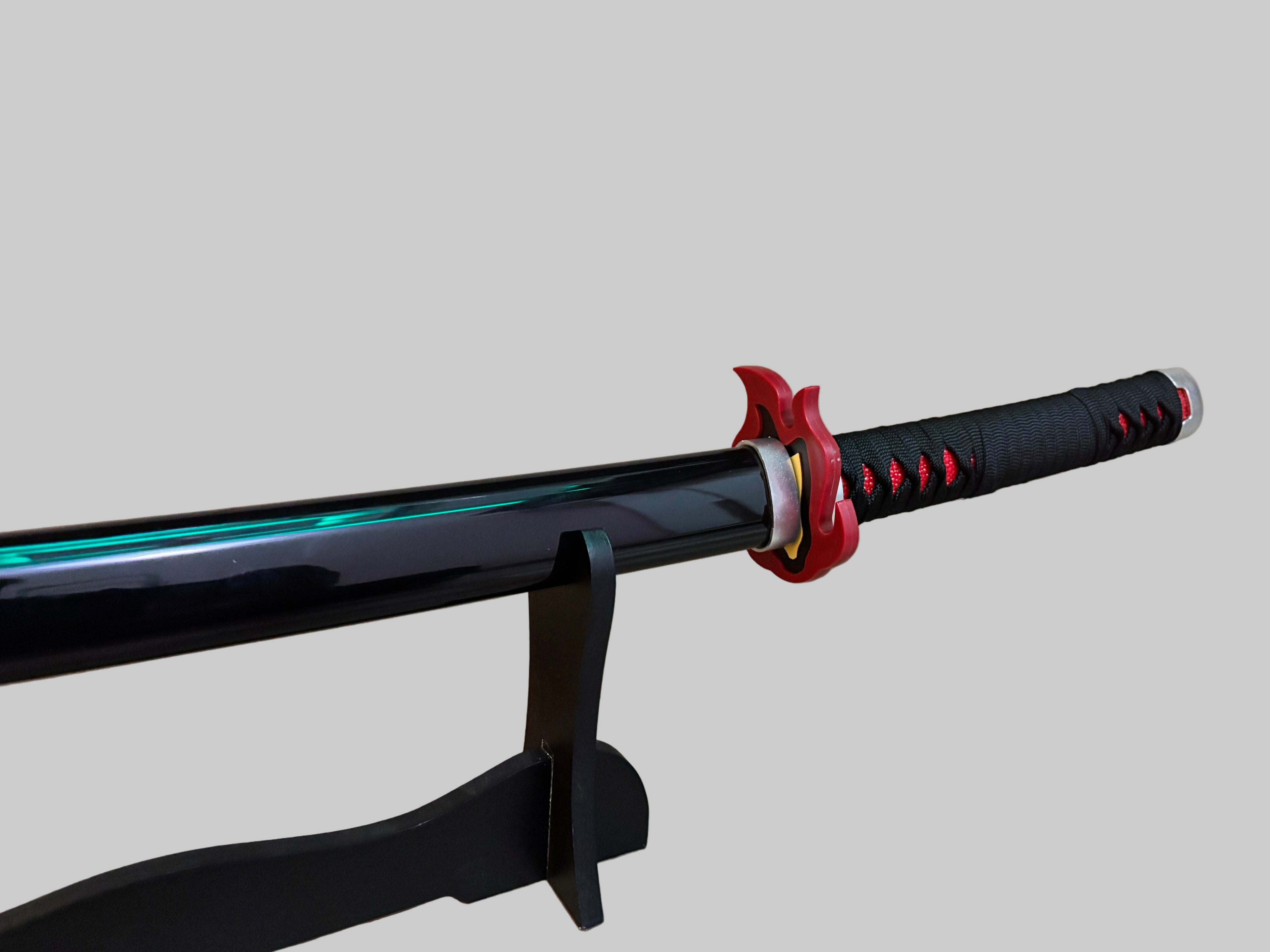 Rengoku's Flaming Nichirin Red LED 104 CM Full Length katana - Demon Slayer katana - Project M Shop
