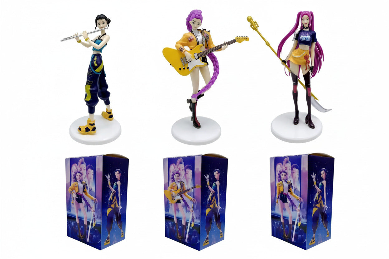 K-Pop Demon Hunter Huntrx Beautiful Hand-made PVC Collectable Models For Desktop & Decoration - Project M Shop