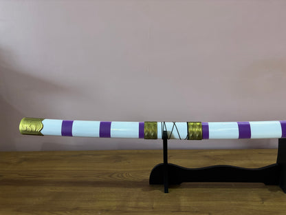 One Piece Wooden LED Katana | Nidai Kitetsu Monkey D Luffy Wooden Sword for Cosplay - Project M Shop