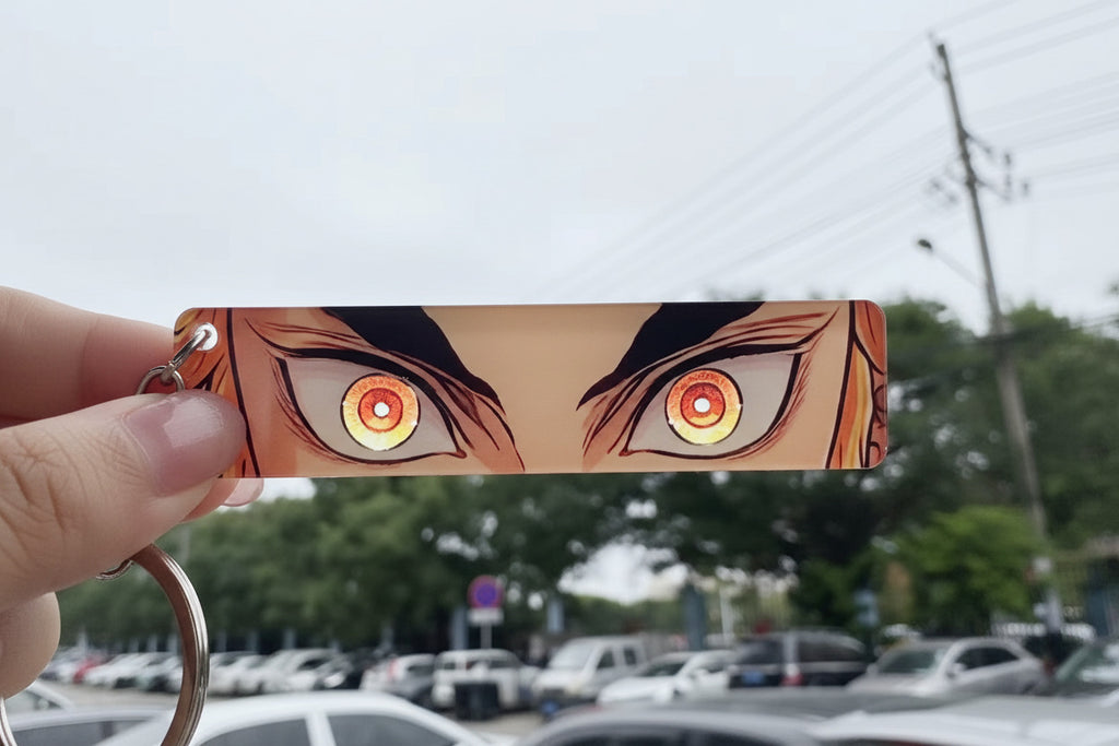 Set of 3 Anime Demon Slayer Keychain Set - Random Designs Double Sided Acrylic 8 CM - Project M Shop