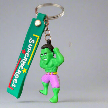 Hulk Keychain with Strap - PVC Rubber Design - Project M Shop