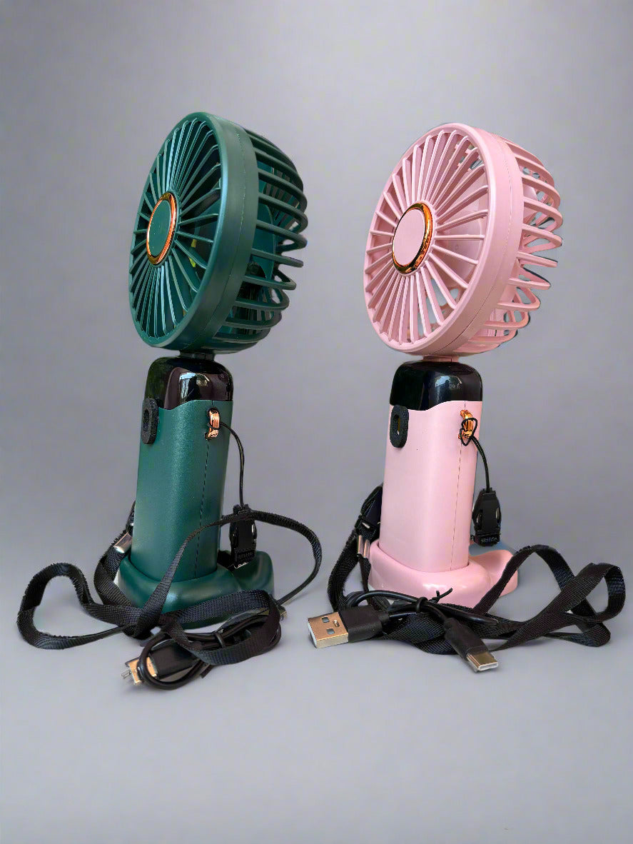 High Quality Portable Mini Fan with LED Display - 5 Speed Performance (1 Piece) - Project M Shop