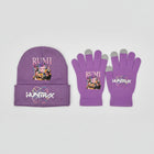 K-Pop Demon Hunter Huntrx Bennie and Gloves Winter Accessories Combo (Bennie + Gloves) - thumbnail 8