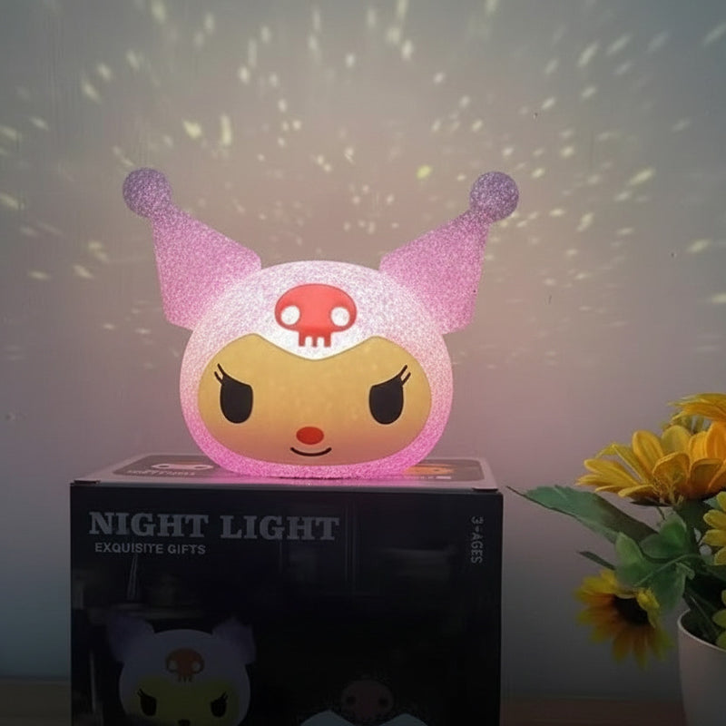 Kuromi labubu stitch cinnammaroll Diamond projection night lamp for kids - Project M Shop