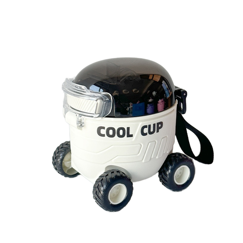 Mars Rover Portable Water Bottle with Straw - 550ml Multifunctional Toy Gift in Random Color