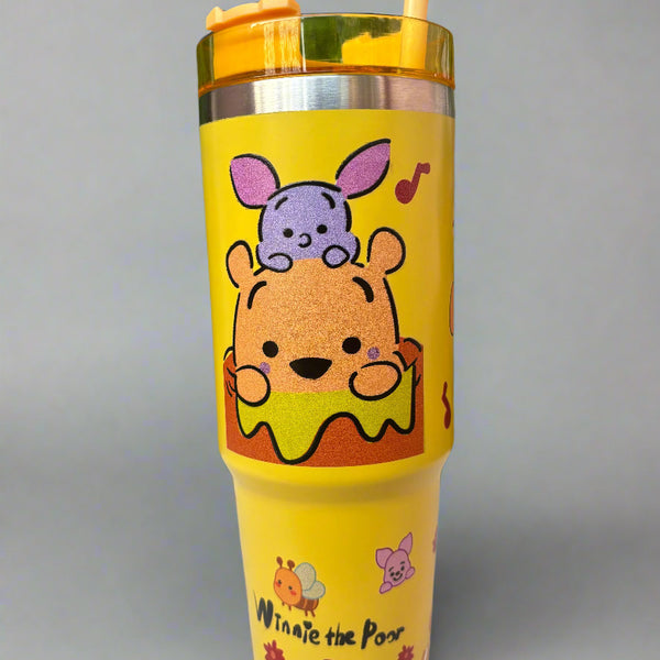 Winnie The Pooh Tumbler - 900 Ml Stainless Steel Tumbler - Project M Shop