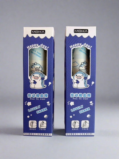 Lovely shark style pen eraser - combo of 2 - Project M Shop