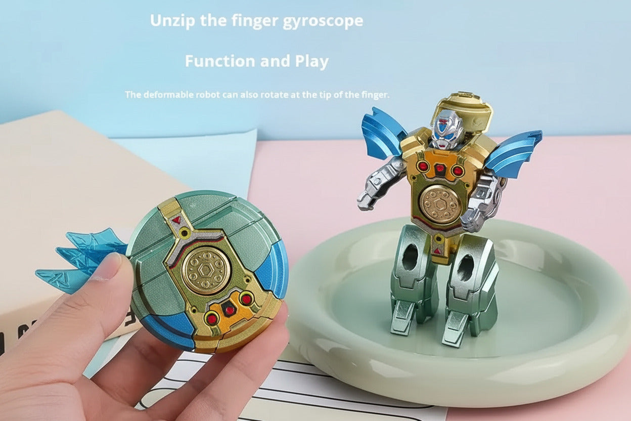 Transformable Fidget Spinner Gyro Toys - Stress Relief & Sensory Robot Toy for All - Project M Shop
