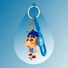Blue Cap Shin-chan Football Keychain - Premium PVC Keychain - Project M Shop