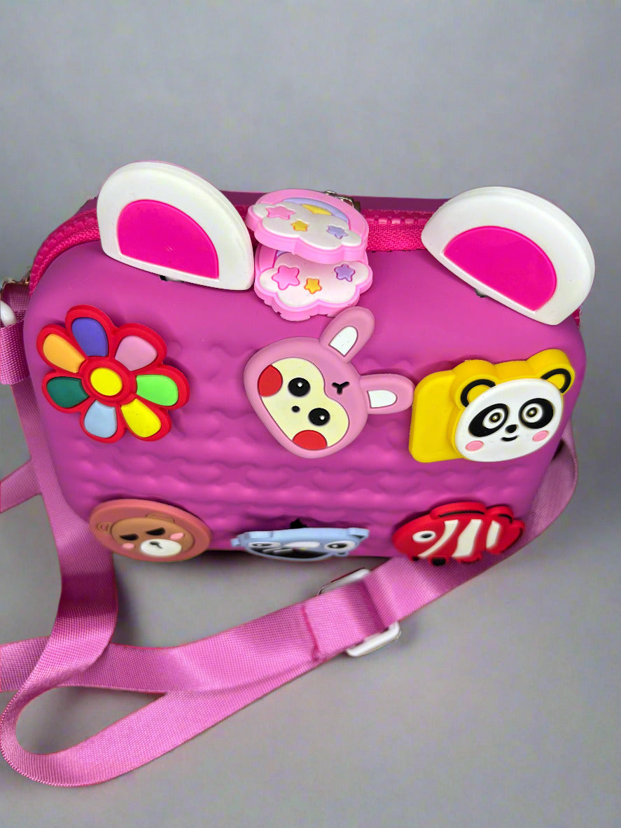 Cartoon Charm Sling Bag for Teens – Trendy Everyday Bag
