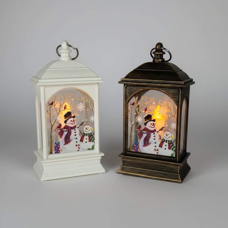Snowman Strom Lantern LED Light For Decoration (Indoor) - Random Color - Project M Shop