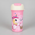 Pink Unicorn Printed Plastic Water Bottle For Kids - 400 ML - Project M Shop
