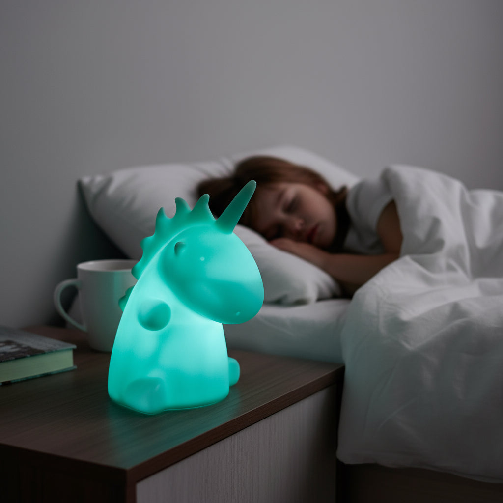 Enchanted Rainbow Dinosaur Shaped Creative Silicon Plastic Night Light For Kids - Project M Shop