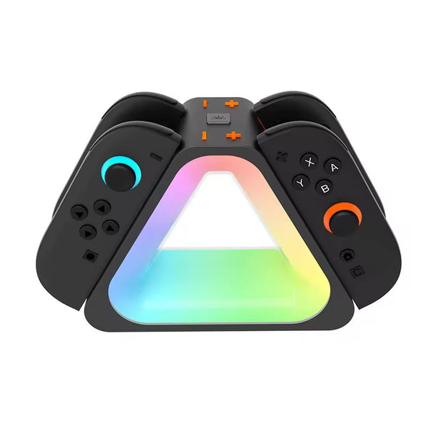 Nintendo Switch 2 Joycon 4 in 1 Charging Docking Station With RGB Light - Project M Shop