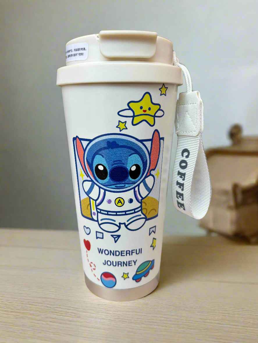 Astronaut Stitch Tumbler - Blast Off with Every Sip, Insulated Stainless Steel 600 Ml - Project M Shop