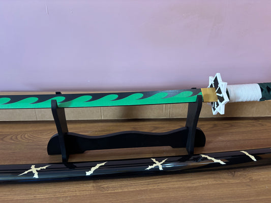 Shinazugawa Sanemi Katana - Wooden Sword of the Wind Hashira from Demon Slayer - Project M Shop