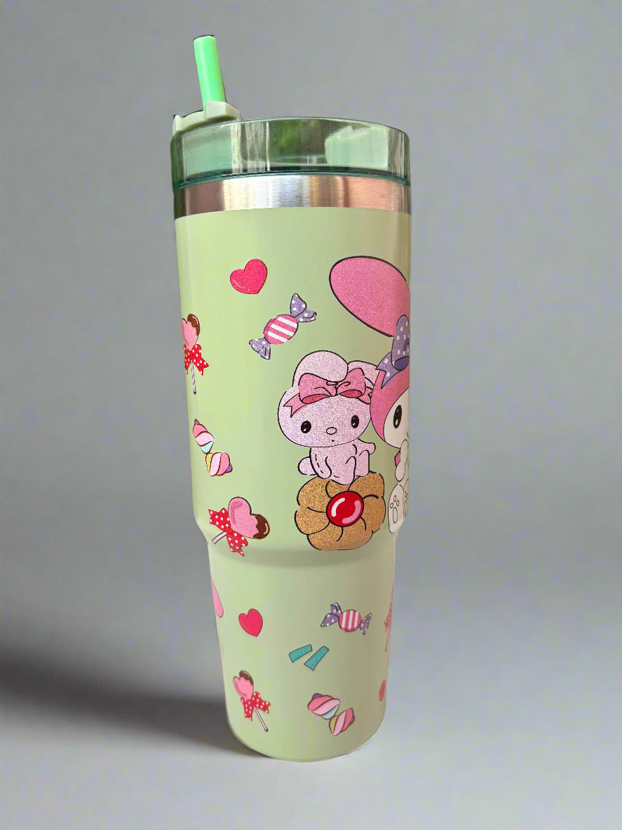 My Melody Stainless Steel Tumbler 900ml – Kawaii Desk Cup