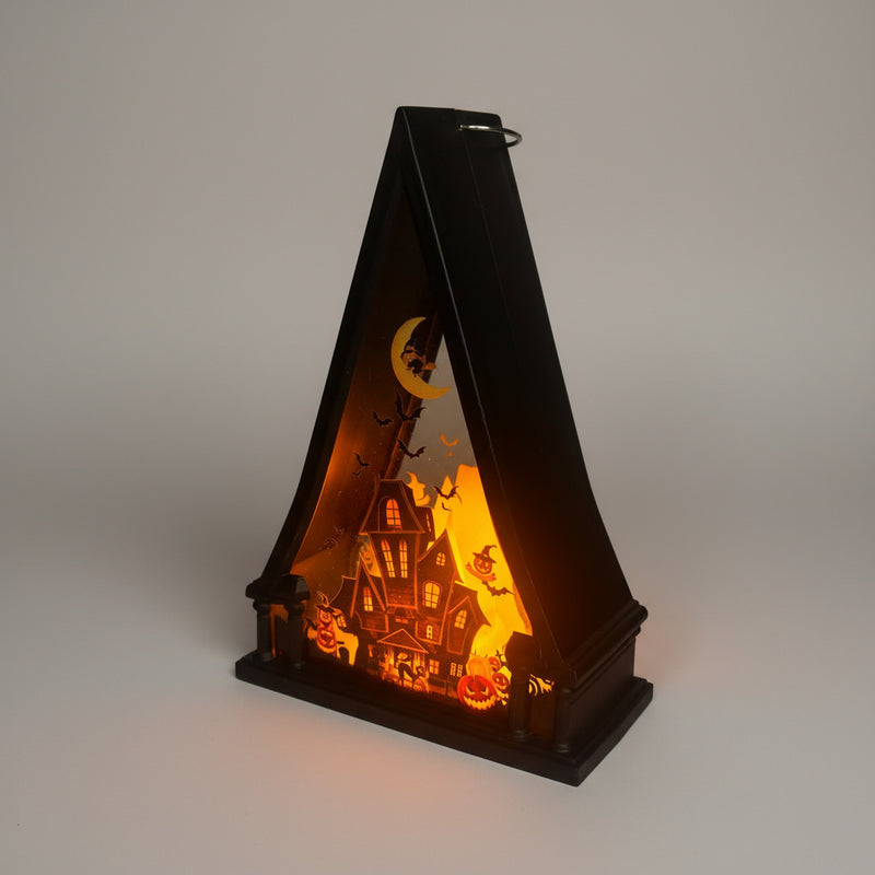 Haunted House  Triangle Shaped Lantern LED Light For Decoration - For Indoor Use - Project M Shop