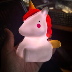 baby Unicorn Shaped Creative Silicon Plastic Night Light For Kids - Project M Shop