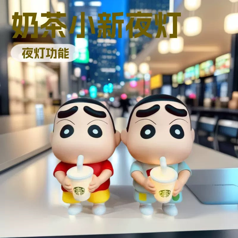 Shinchan Figure With LED Night Light Lamp