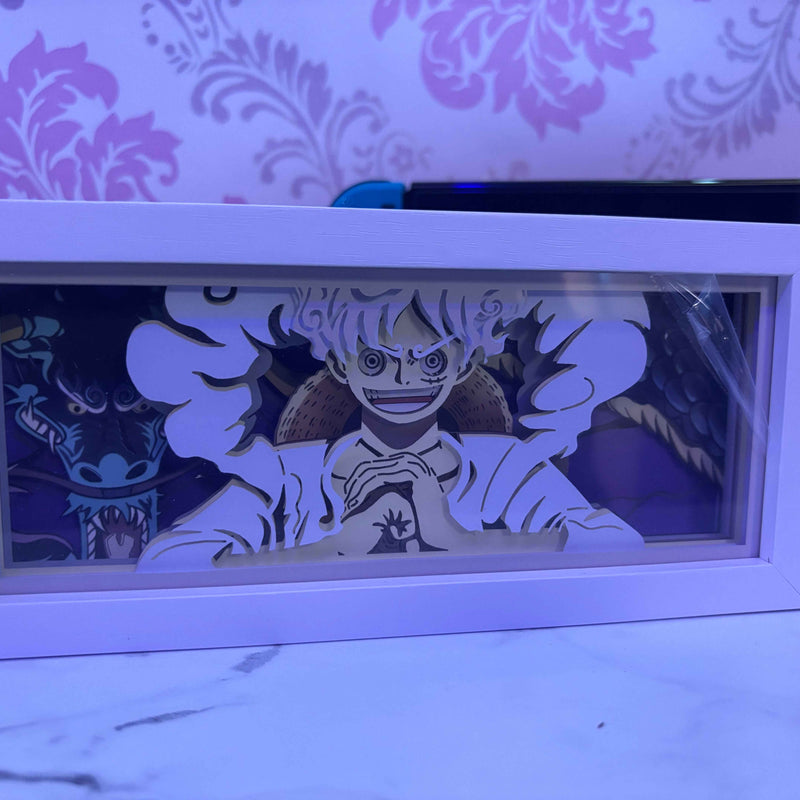 Luffy LED Lamp - One Piece Style Paper Crafted LED Lamp - Project M Shop