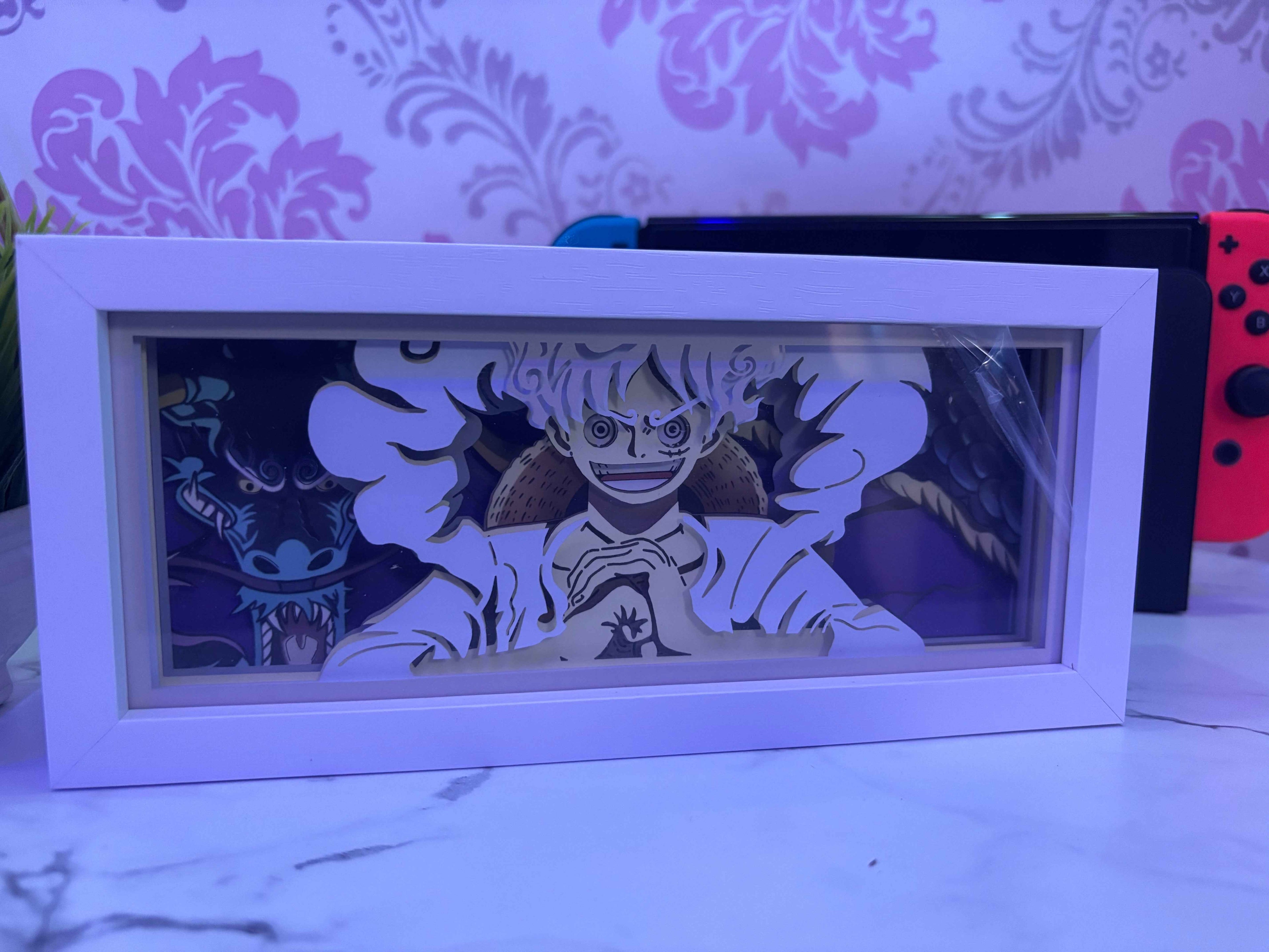 Luffy LED Lamp - One Piece Style Paper Crafted LED Lamp - Project M Shop
