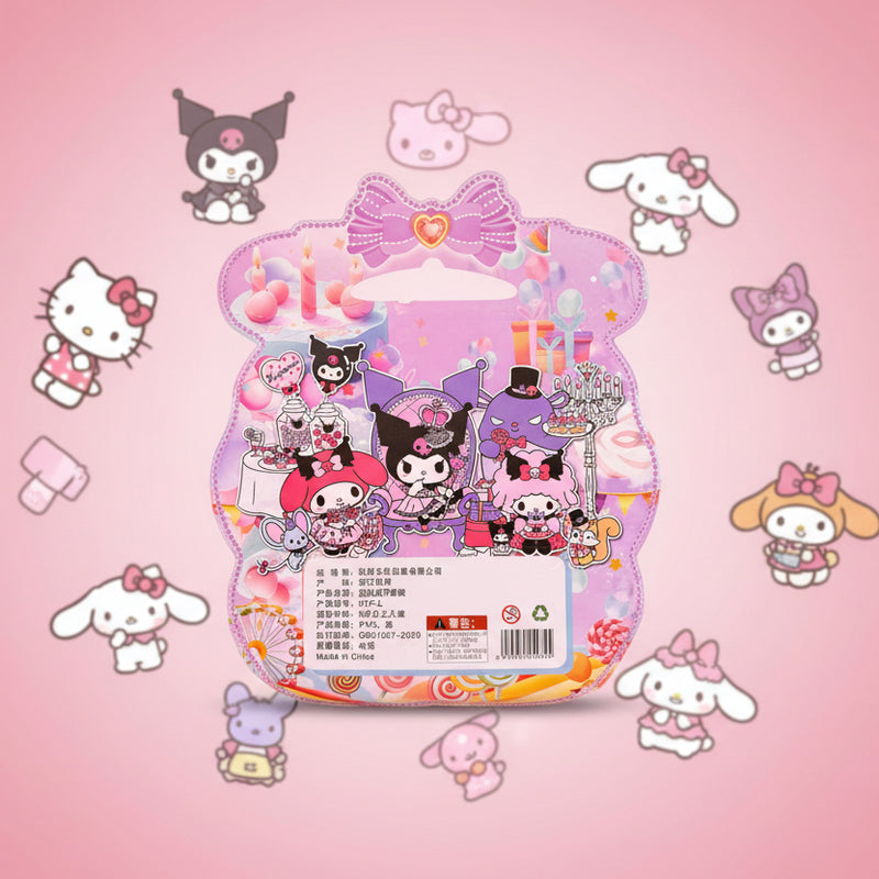 Sanrio Kuromi Nail Set with Hair Accessories for Stylish Nail Art - Project M Shop