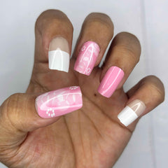 24 PCs Press-on Nails Set - Premium Quality Press-on Nails Set (SKU-De-Asort-10)